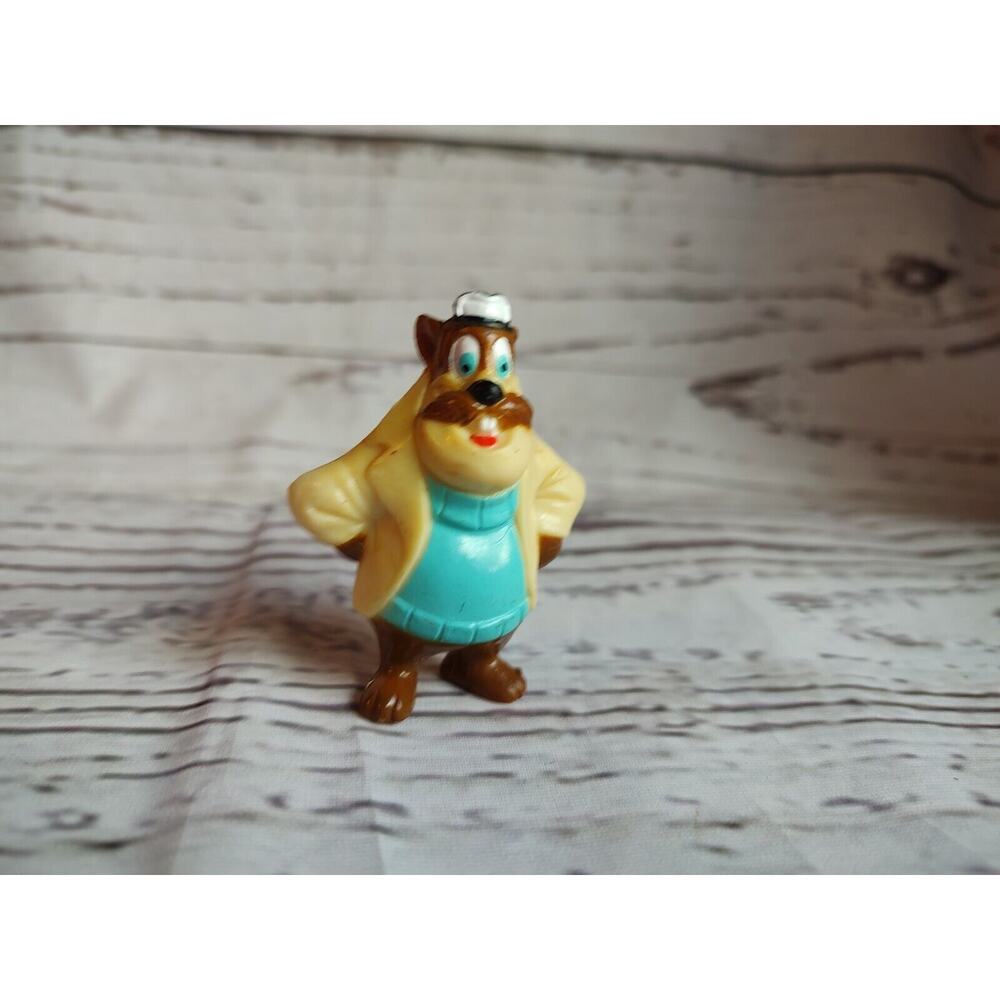 Vintage 1991 Disney Chip Dale Rescue Rangers PVC Figure Monterey Jack Kelloggs